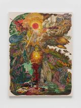 Everything we can imagine as light by Ken Gun Min contemporary artwork mixed media painting textile