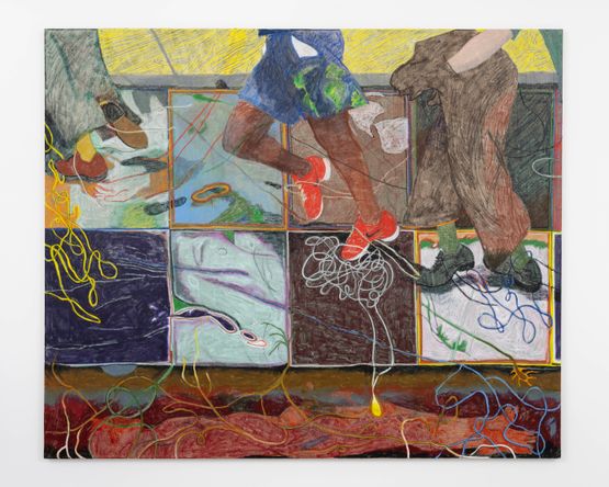 Pockets to pockets by Henry Curchod contemporary artwork Painting
