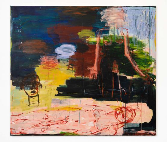 Two Figures by Kim Booker contemporary artwork Painting