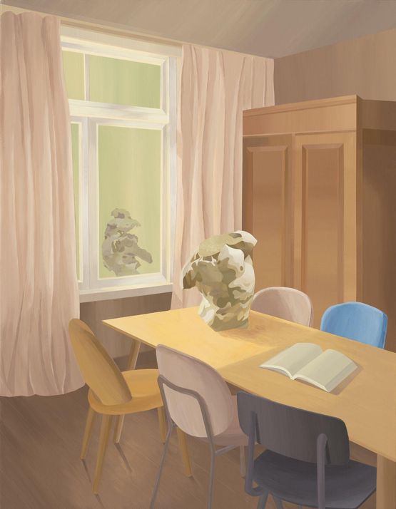 Remained Body by Shi Yanliang contemporary artwork Painting