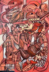 Kranti Bhoomi - Mahad by Vikrant Bhise contemporary artwork painting