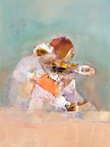 Lovers by Robert Muntean contemporary artwork painting