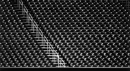 Untitled Baseball Stadium 2020 by Robert Longo contemporary artwork Works on Paper