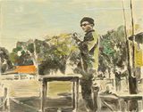 My Father  by Sawangwongse Yawnghwe contemporary artwork painting