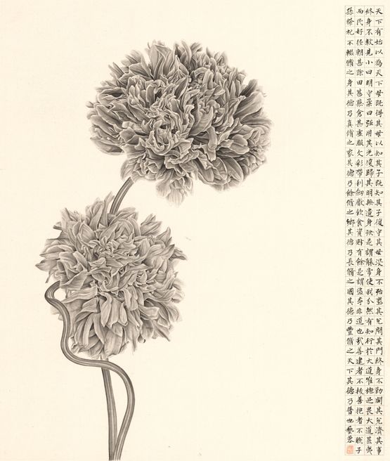 Gorgeous Epiphyllums by Zhang Yirong contemporary artwork Works on Paper