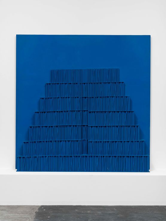Ziggurat Bleu by Horia Damian contemporary artwork Painting
