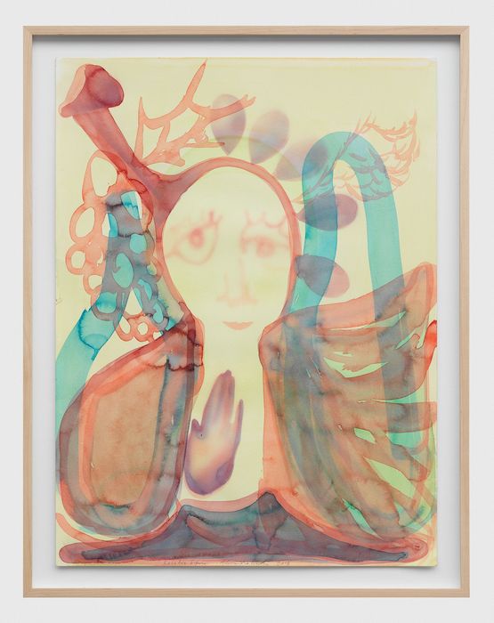 Revolve figure  natura by Alessandro Pessoli contemporary artwork Works on Paper