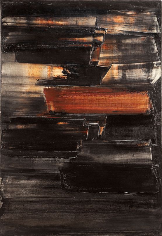 Peinture 130 x 89 cm 8 Juin 1959 by Pierre Soulages contemporary artwork Painting
