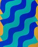 Moucharabieh in Blue by Mohamed Melehi contemporary artwork Painting