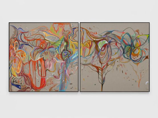 Tracks   by Alia Ahmad contemporary artwork Painting