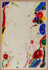 Bright Ring Drawing Untitled Coloured drawing SF65-101 by Sam Francis contemporary artwork painting works on paper