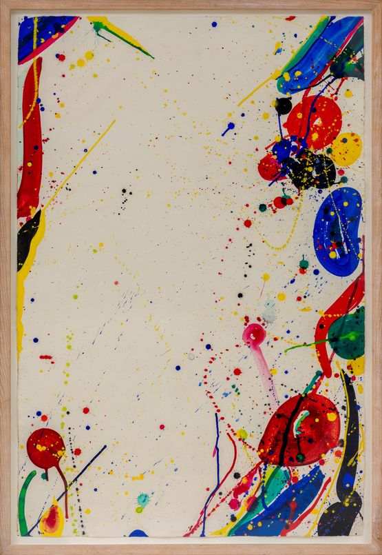 Bright Ring Drawing Untitled Coloured drawing SF65-101 by Sam Francis contemporary artwork Painting
