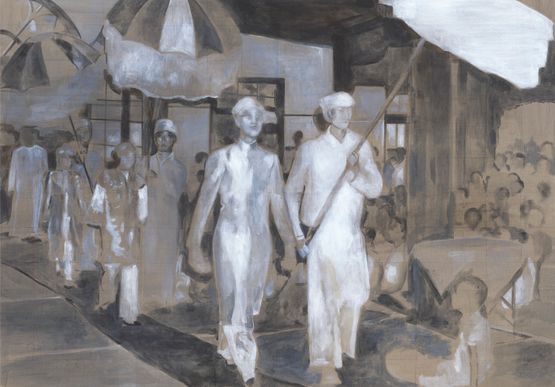 My Uncle Sao Myee  by Sawangwongse Yawnghwe contemporary artwork Painting