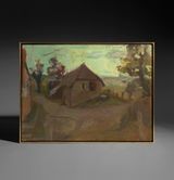 Derelict Devon Farm by Sargy Mann contemporary artwork painting