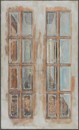 French doors to the hallway by ZHENG YUNHAN contemporary artwork painting