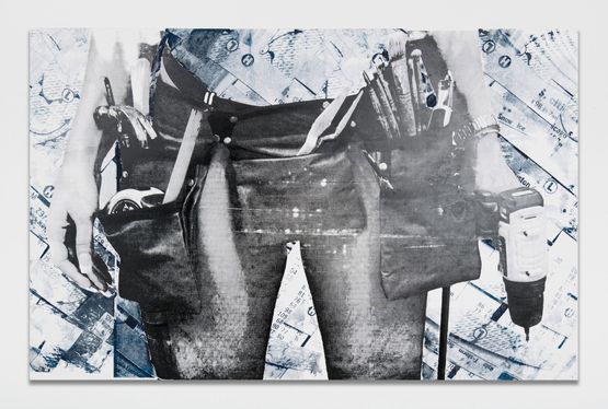 Miss Fix it Modesty by Jessica Taylor Bellamy contemporary artwork Painting