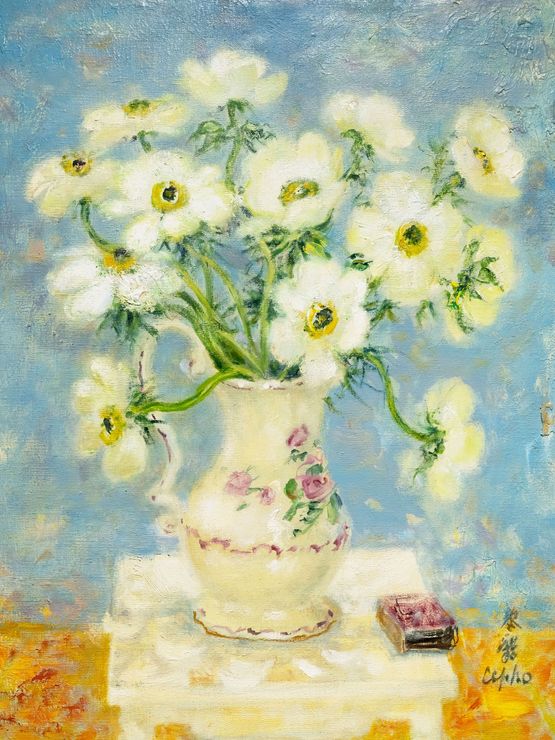 Bouquet de Fleurs Bouquet of Flowers by Le Pho contemporary artwork Painting