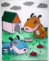 Lovely Shit by Reen Barrera contemporary artwork drawing painting works on paper