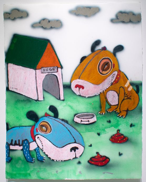 Lovely Shit by Reen Barrera contemporary artwork Painting