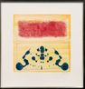 Mixed Marks Rorschach with Red Rectangle by Pat Steir contemporary artwork Print
