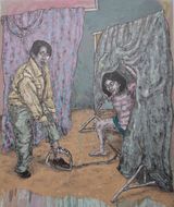 How We Met by Johanna Helmuth contemporary artwork painting