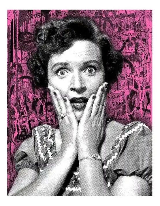 Golden Girl by Mr. Brainwash contemporary artwork Print