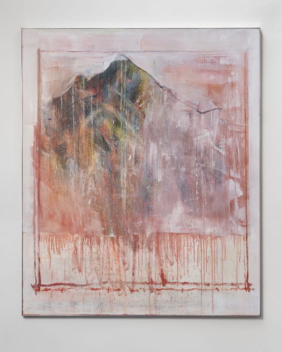 La montagna ammalata by Cesare Lucchini contemporary artwork Painting
