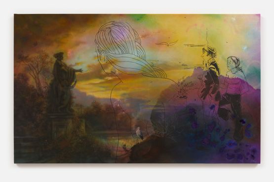 Looking East by Friedrich Kunath contemporary artwork Painting