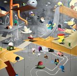 The Race by Edgar Plans contemporary artwork mixed media