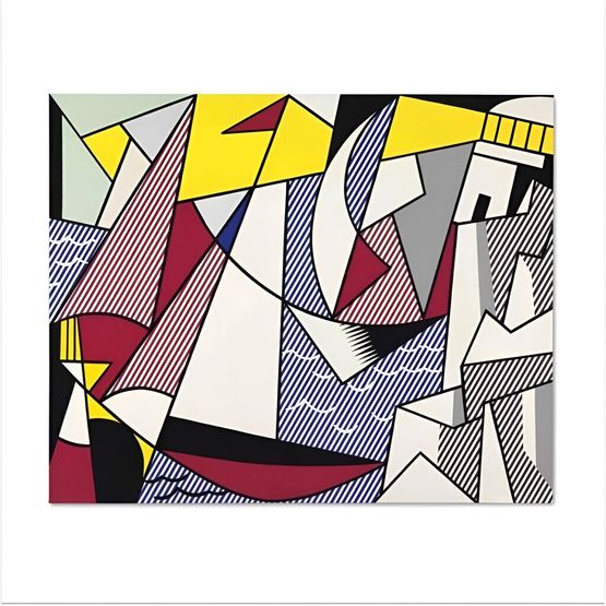 Sailboats by Roy Lichtenstein contemporary artwork Print