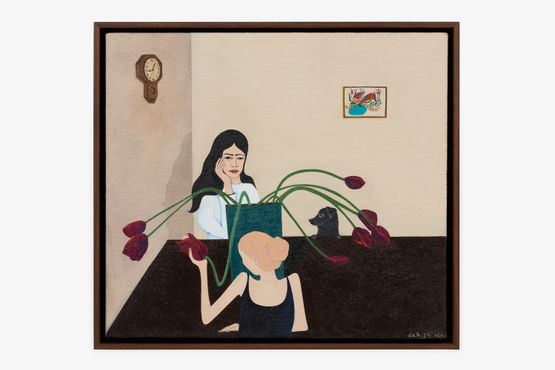 It all fell down by Clare Rojas contemporary artwork Painting