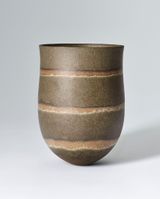 Olive three haloed umber rings by Jennifer Lee contemporary artwork design