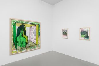 Contemporary art exhibition Carroll Dunham Somatic Transmission  Qualiascope Recent Paintings at Galerie Max Hetzler Paris France