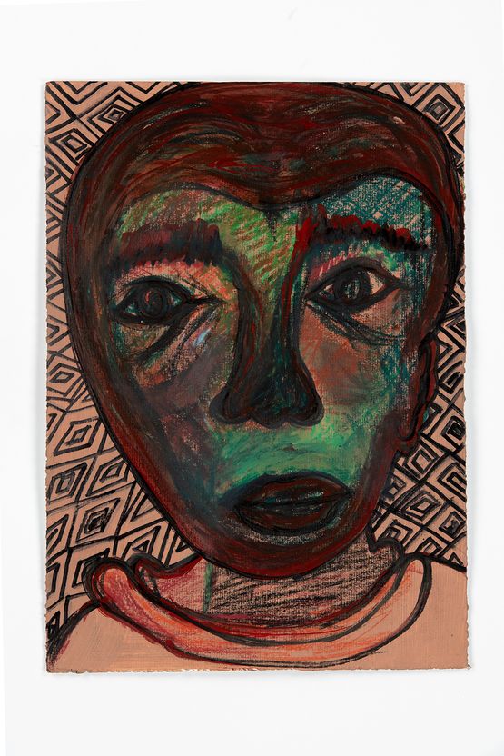 Lockdown Selfportrait 2 by Barthelemy Toguo contemporary artwork Painting