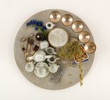 Faux Tableau Piege by Daniel Spoerri contemporary artwork sculpture