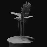 Crow by Hans Op De Beeck contemporary artwork mixed media sculpture