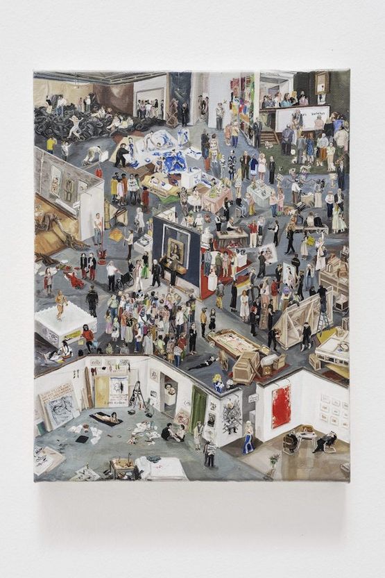 Whats Happening by David Macho contemporary artwork Painting