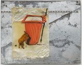 Dog. Dustbin. Stone. Insect by Yang Jian contemporary artwork painting works on paper