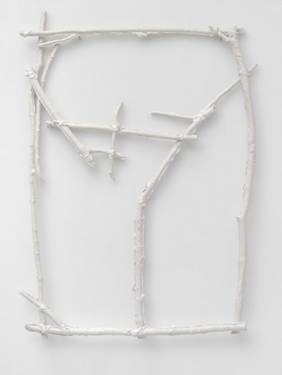 Val-Bella white by Mirko Baselgia contemporary artwork Mixed Media