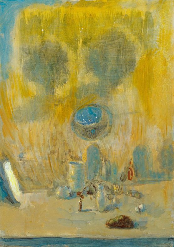 Yellow planetarium by Sebastian Espejo contemporary artwork Painting