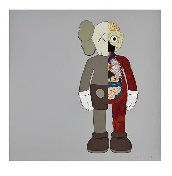 Dissected Companion Brown by KAWS contemporary artwork Print