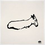 A Donkey in My Studio 03 by Sadik Kwaish Alfraji contemporary artwork painting works on paper drawing