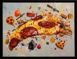 The hills have eyes and ears  and apparently a  30-minute delivery guarantee by Keb Cerda contemporary artwork painting