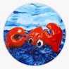 Lobster at Sea Sky Blue by Philip Colbert contemporary artwork Painting