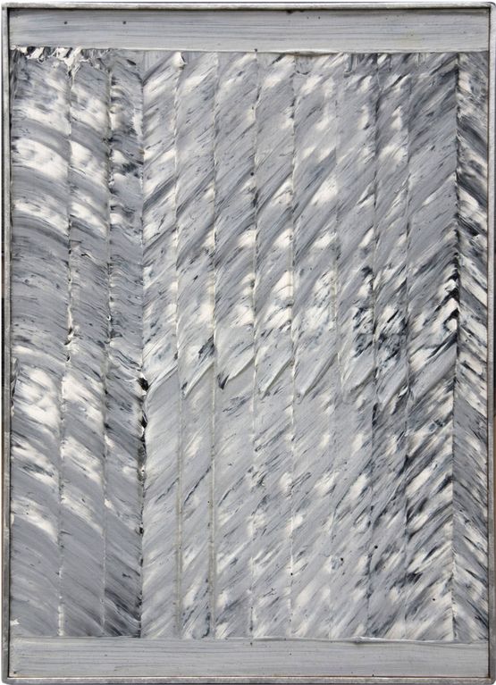 Wei in Grau by Heinz Mack contemporary artwork Painting