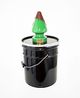 Tree Green Plug Bottle Whisky Bucket Black inclusive of a single signed print from one of the four designs - Early Collectors Edition by Paul McCarthy contemporary artwork Sculpture