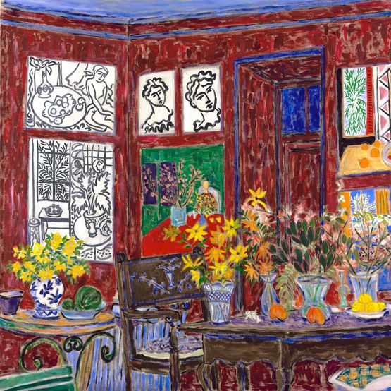 Matisses Studio in Venice by Damian Elwes contemporary artwork Painting