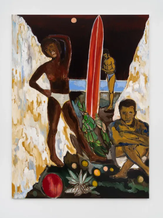 White Mountain by Gideon Appah contemporary artwork Painting