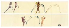 The Goddess Nut by Nancy Spero contemporary artwork Painting