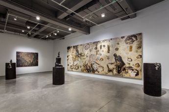 Contemporary art exhibition Jing Shijian The Snails Universe and Playful Landscape at Arario Gallery Shanghai China